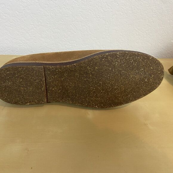 Steve Madden Womens Tommy Boots Brown Leather Moc Toe Slip On Sherpa Lined 8.5M - Picture 9 of 10